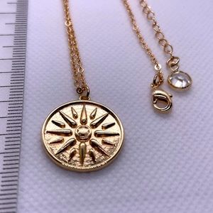 1pc alloy Cross Compass Polaris Pendant Necklace Chain